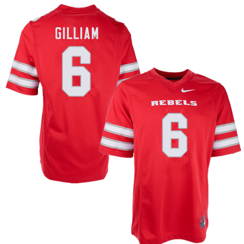 Men #6 Max Gilliam UNLV Rebels College Football Jerseys Sale-Red